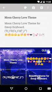 Moon Cherry Emoji Keyboard screenshot 3