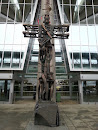 Aviator Statue in Pulkovo Airport