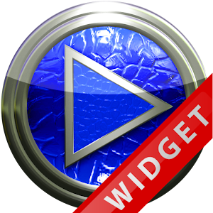 Poweramp Widget Blue Leather.apk 2.08-build-208