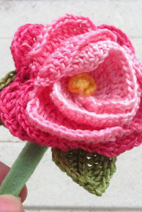 Easy Crochet Rose Flower
