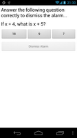 Anteprima screenshot di Maths Alarm Clock APK #2