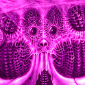 Pink Glowing Skull L Wallpaper logo