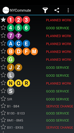 NYCommute - Service Status