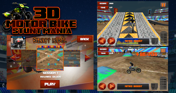   3D Motor Bike Stunt Mania- screenshot thumbnail   