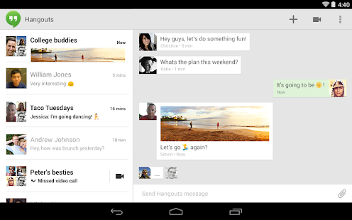 Hangouts - screenshot thumbnail