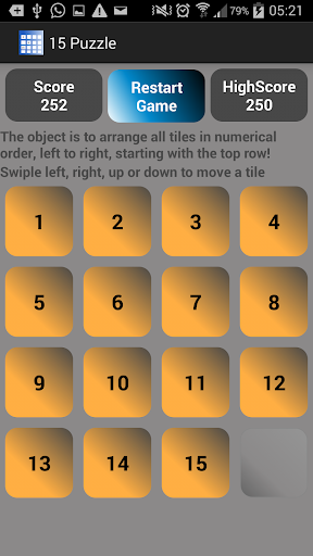 Puzzle 15 Game