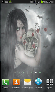 Free Download Gothic Skull Rose Live LWP APK for Android