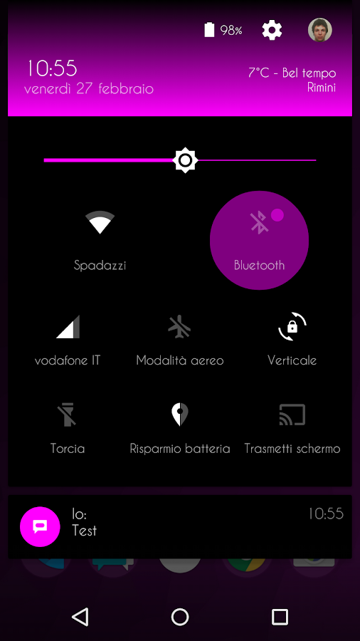 Magenta Shade - CM12 Theme - screenshot