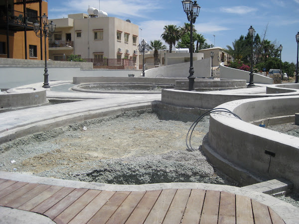 One of the places around Larnaca where construction was just left hanging after the recession.