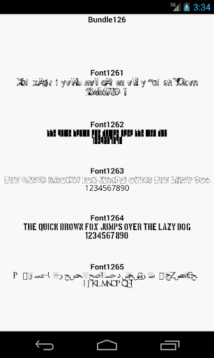Fonts for FlipFont 126