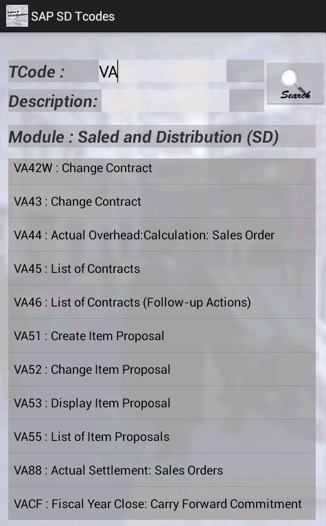 tcode for in report sales sd standard sap Play with Android Tcode Screenshots SD on SAP  Google  Apps