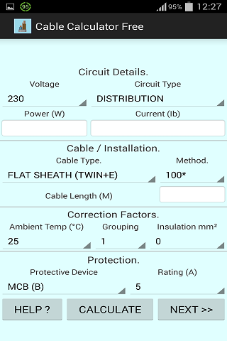 Cable Calculator