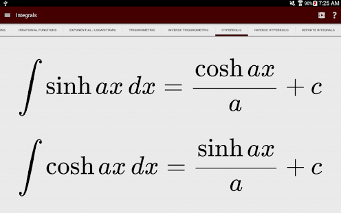 Lastest Calculus Cheatsheets APK