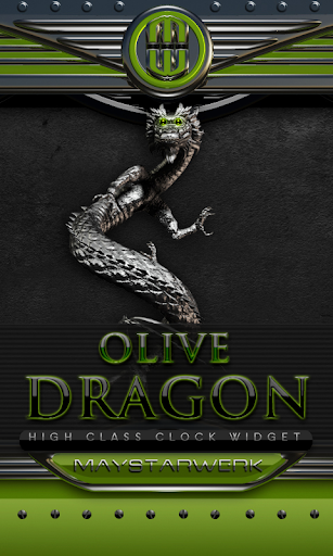 Dragon Clock widget olive