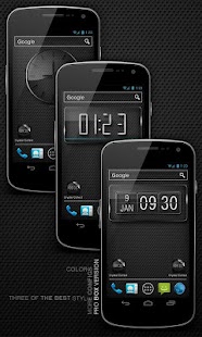 Glass clock. Widget. BOX. PRO