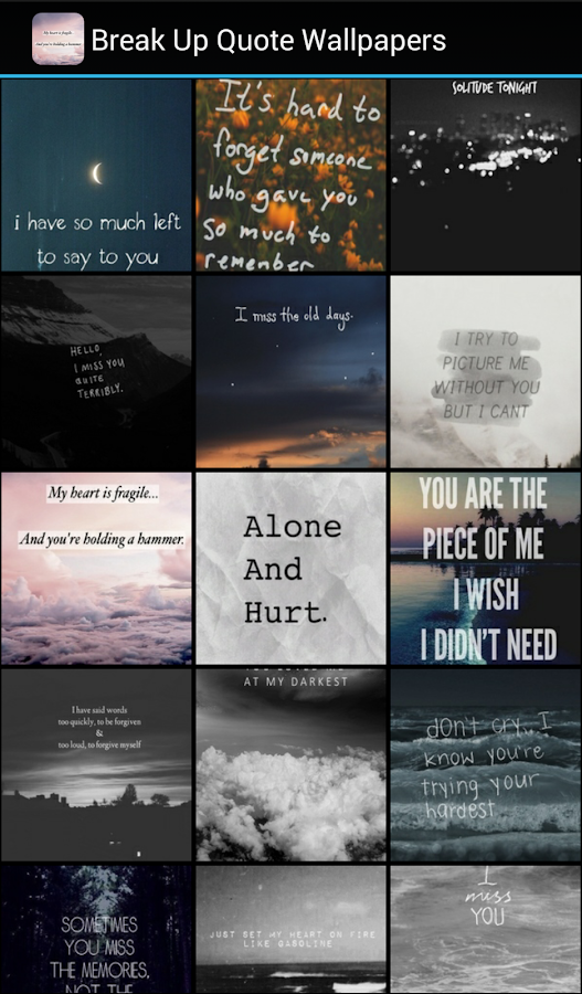 Break Up Quote Wallpapers - Android Apps on Google Play