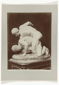 Griekse sculptuur van twee worstelaars