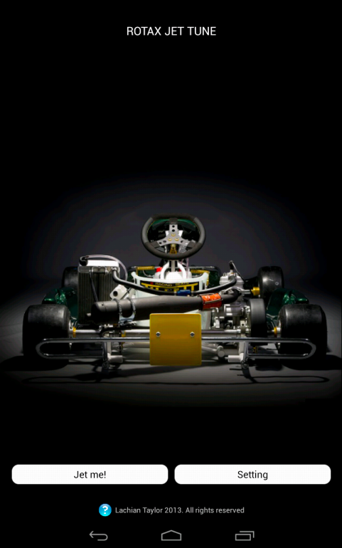 Rotax Jet Tune Screen 1