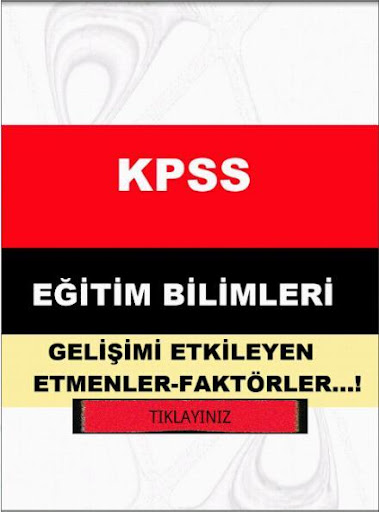 EĞİTİM BİLİMLERİ GELŞİM FAKTÖR