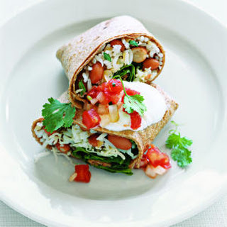 Red Bean and Spinach Burritos