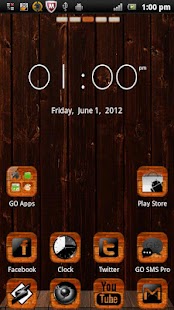 WoodPaper GO LauncherEX Theme