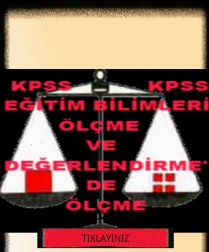 EĞİTİM. BLMLRİ-ÖLÇME DEĞERLEND