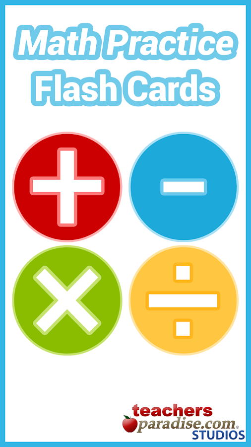 Math Practice Flash Cards - Android Apps on Google Play