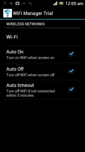 Auto Wifi On Off Switch