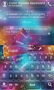 How to install GO Keyboard Color Sparks Theme 3.87 mod apk for pc