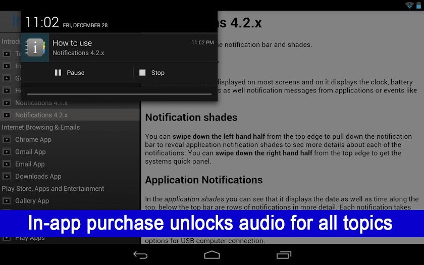 How to use Android JB Tablets Screen 3