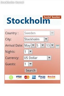 Stockholm Hostel Booking Screenshots 0
