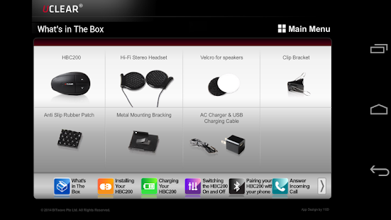 UCLEAR HBC200 instruction Screenshots 1
