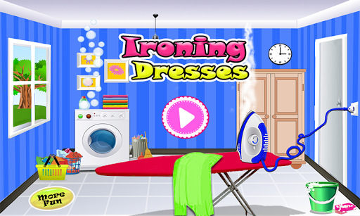 Ironing dresses girls games