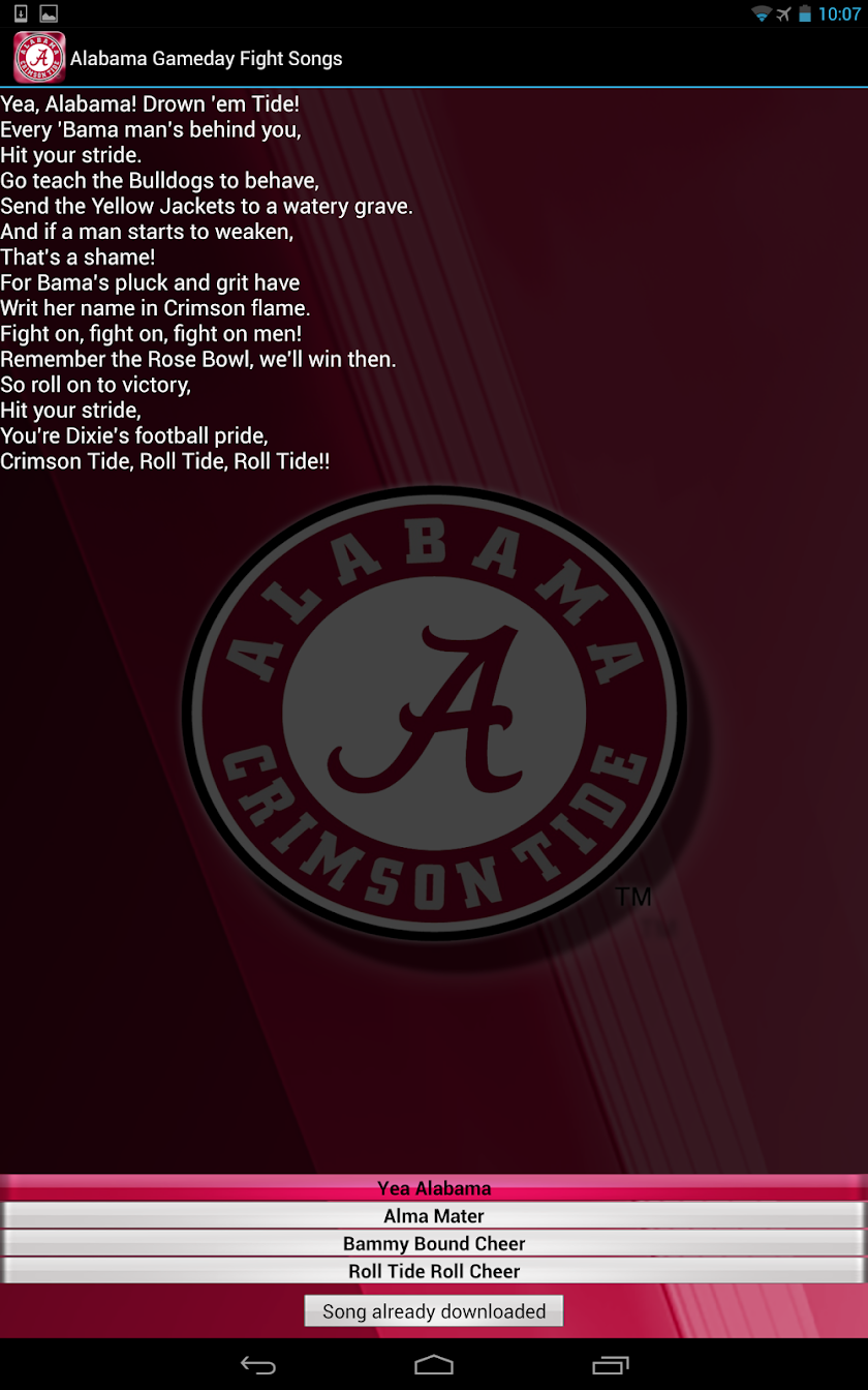 Alabama Ringtones - Official Screen 3