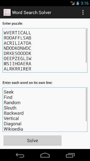 Word Search Solver