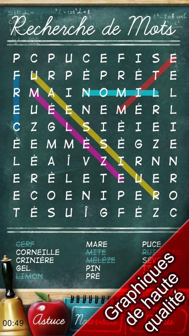 Android application Free Word Search Puzzles screenshort