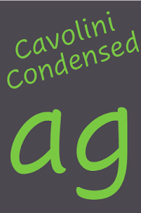 Cavolini Condensed Flipfont