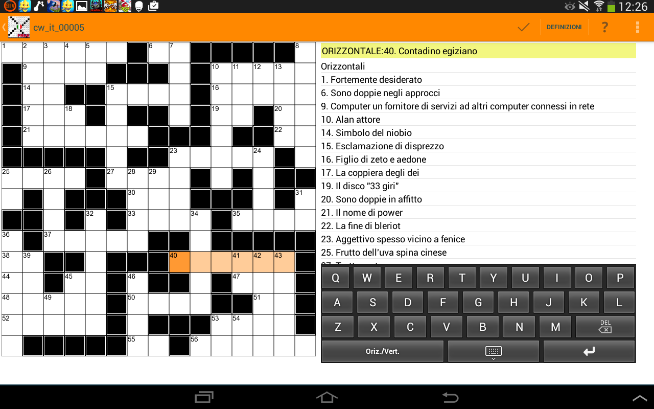 Italian Crosswords App Android Apps on Google Play