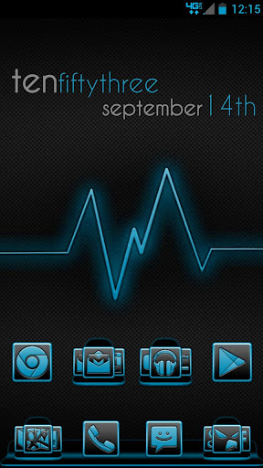 Serenity Launcher Theme Cyan