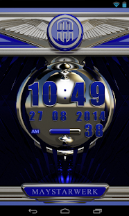 Download Digi Clock Widget Blue Star APK