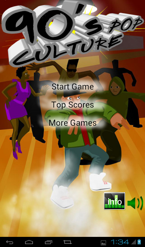 Android application 90s Pop Culture screenshort