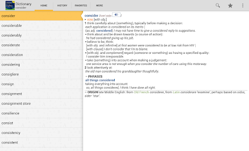 Screenshot Oxford Dict of English & Thes v4.3.122