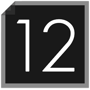 Dark Card Clock - UCCW Skin.apk 1.0.2