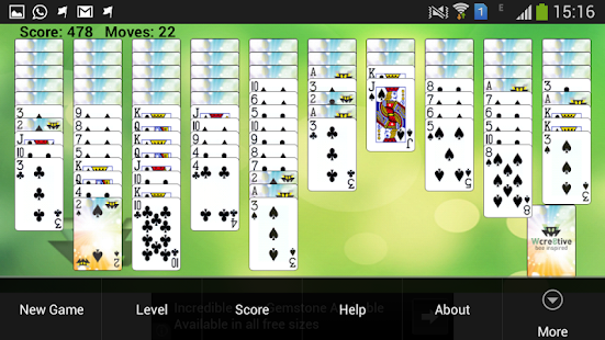 Wcre8tive Solitaire Spider Screenshots 1