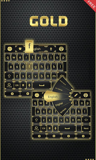 Gold Emoji GO Keyboard Theme