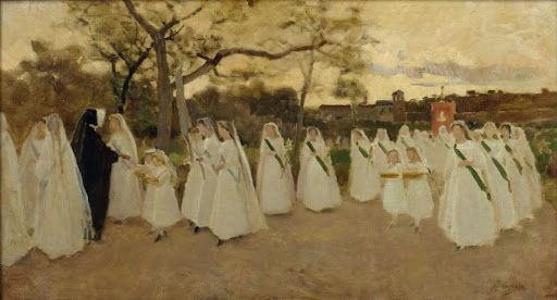 Procession of Schoolgirls