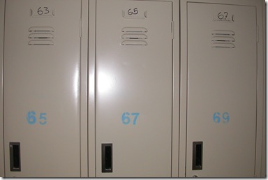 Cleaned Lockers in the 8th Floor men's associates