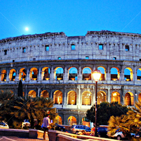 Evening @ Colosseum, ROME by Sajal Gupta - Buildings & Architecture Statues & Monuments
