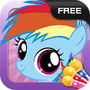Little Pony Coloring Game mobile app icon