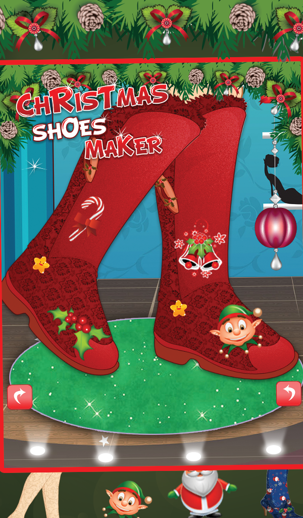 Android application Christmas Shoes Maker 1 screenshort